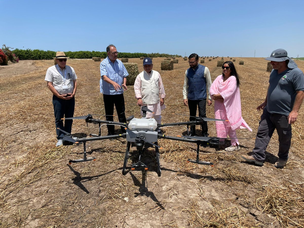 Agriculture INDIA (@agrigoi) on Twitter photo ALTA Precision Agriculture Co. Ltd. demonstrated use of drone technology to Hon'ble Minister of Agriculture & Farmers Welfare Shri <a href="/nstomar/">Narendra Singh Tomar</a>, at Ganei KhnaтАЩan near Kibbutz Naan, Israel.
#IndiaIsrael ЁЯЗоЁЯЗ│ЁЯЗоЁЯЗ▒ #AmritMahotsav ALTA Precision Agriculture Co. Ltd. demonstrated use of drone technology to Hon'ble Minister of Agriculture & Farmers Welfare Shri <a href="/nstomar/">Narendra Singh Tomar</a>, at Ganei KhnaтАЩan near Kibbutz Naan, Israel.
#IndiaIsrael ЁЯЗоЁЯЗ│ЁЯЗоЁЯЗ▒ #AmritMahotsav