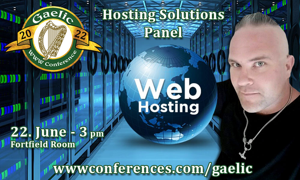 The "Hosting Solutions Panel" with Barnabas Collins.
Don´t miss this and many more amazing panels @ Gaelic WWW Conference 2022.
More information: wwwconferences.com/gaelic #gwcireland #webmastermeeting