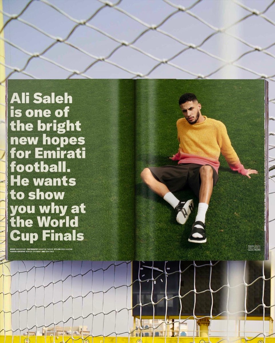 Ghost_Concept's tweet photo. This month, the G in @GQMiddleEast stands for Golden Boy, the star also known as Ali Saleh. 
Ali was featured in April’s edition, as part of the services offered exclusively to GC Athletes. https://t.co/Tdcr1nT8U0