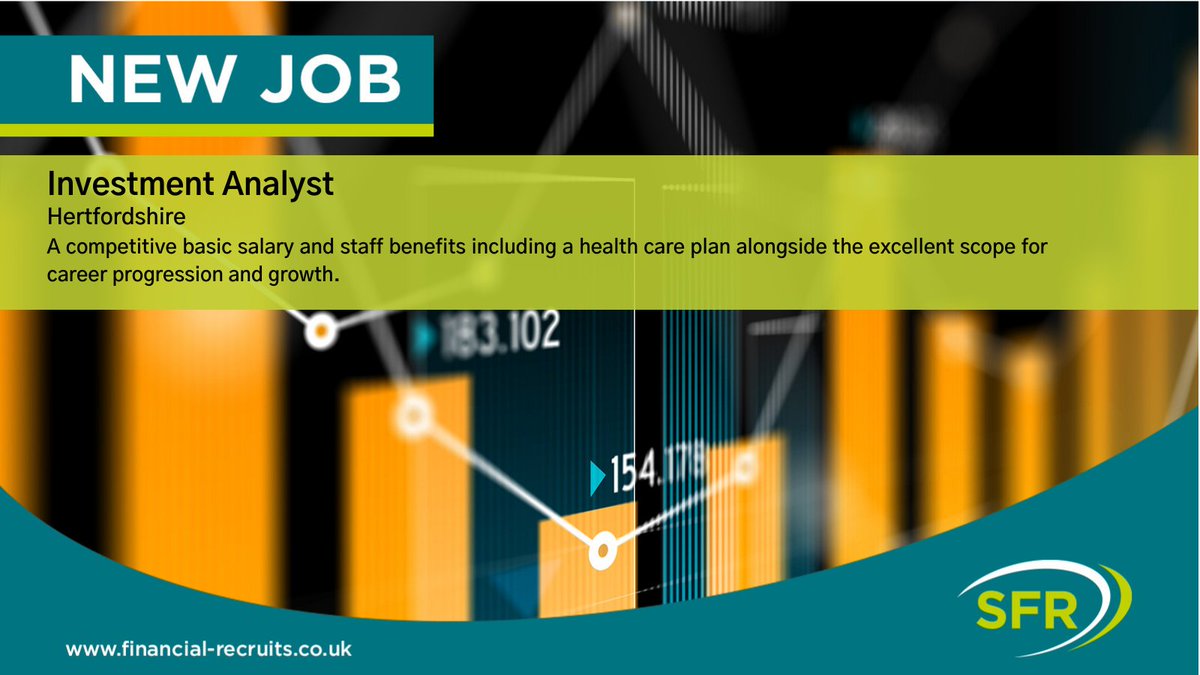 SFR_UK's tweet photo. We are looking for an INVESTMENT ANALYST to join the team in An award-winning, family-run Financial Services business.

https://t.co/Wuj3yOn2HQ

#SFRaheadofthecurve, #analystjobs, #financialservicesjobs, #financialserviceprofessional, #hertfordshirejobs, #hertfordshire https://t.co/zZKFGM8NYf