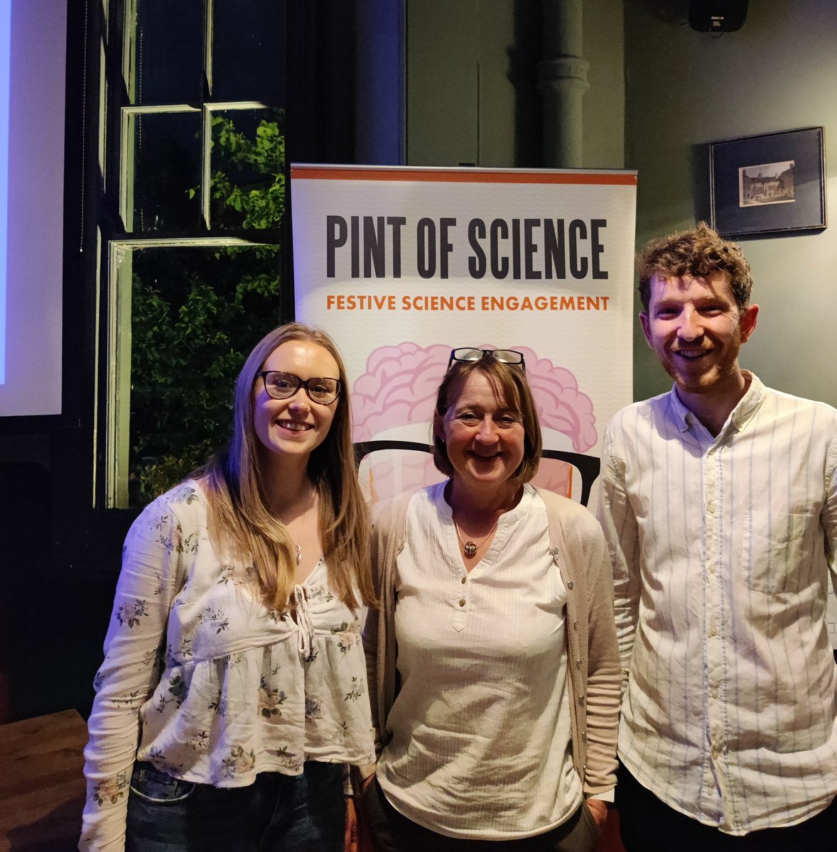 BenStrain9's tweet photo. A very successful sold out @pintofscience event last night with great talks from @EleanorBarnesOx @SamMurray13 @becky_strain_ and @CRUKresearch . Two more to go! https://t.co/n7SJNTRggs