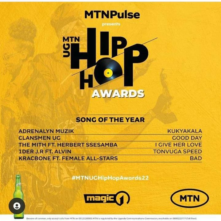 aceplugent's tweet photo. Nominated in MTN UG HIPHOP AWARDS 2022 Let's get Voting, tap the link and select “Kracbone” in caterogies of Album of the year,Best Video of the year and Song of the year 
https://t.co/CBx1M49Peu  . Thanks.@KracTheCrook

#EgoTheAlbum #MTNUGhiphopawards2022  #aceplugentertainment https://t.co/5w0AZNXq80