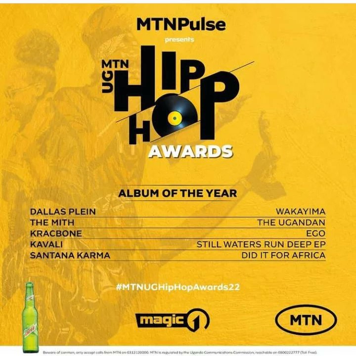 aceplugent's tweet photo. Nominated in MTN UG HIPHOP AWARDS 2022 Let's get Voting, tap the link and select “Kracbone” in caterogies of Album of the year,Best Video of the year and Song of the year 
https://t.co/CBx1M49Peu  . Thanks.@KracTheCrook

#EgoTheAlbum #MTNUGhiphopawards2022  #aceplugentertainment https://t.co/5w0AZNXq80