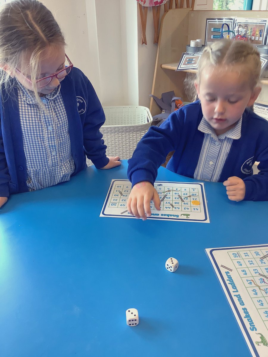 IPMATAshGrove's tweet photo. A buzzing atmosphere in maths today!
The children in Reception are applying their maths skills in the game of Snakes and Ladders and they are finding it very exciting!
#EYFSmathematics https://t.co/BgCDINKgge