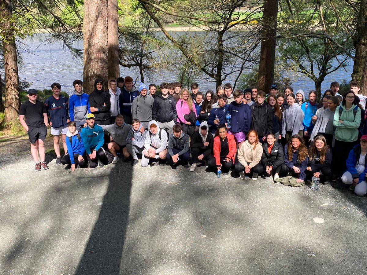 GCLTY's tweet photo. Turas den scoth ag daltaí @GCLuimnigh go Gleann Dá Loch mar chuid de @GaisceAward. Fluich báite ach sona sásta! 🥾☔️🏞 https://t.co/zGY5A5YPdd