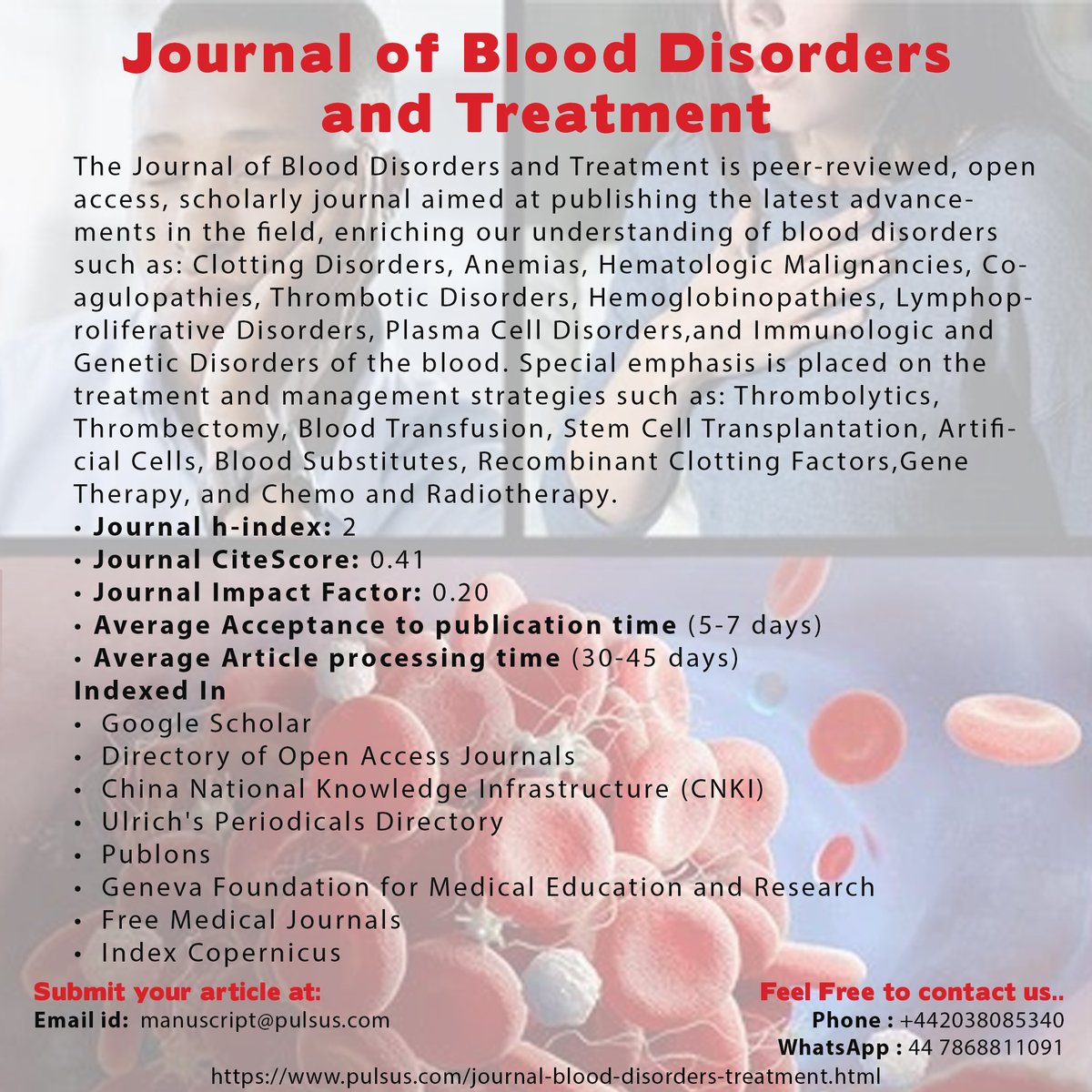 We are here to publish your article
#pathologyaddict #leukocytes #redbloodcell #hematology #monocytes  #biomedicalscience  #cancer #virology #platelet #lymphoma   #trombocyt #scientist  #microbiologie #bloodcancer #nucleus 
Phone : +442038085340
WhatsApp : 44 7868811091