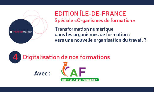 #numérique #QVT #formation
[TRANSFORMATEUR NUMÉRIQUE] Toute la semaine, découvrez les projets des participants au hackathon des 12 et 13 mai de l'Aract IDF, dédié à la transformation numérique des organismes de formation. 
👉 INSTITUT ASSUR FORMATION : letransformateur.fr/projects/digit…