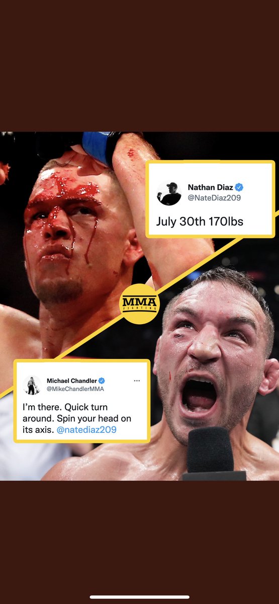 NateDiaz209's tweet photo. UFC got me on ice for a year now chandlers obviously ready to fight send a contract it’s time https://t.co/YJBWEu790F