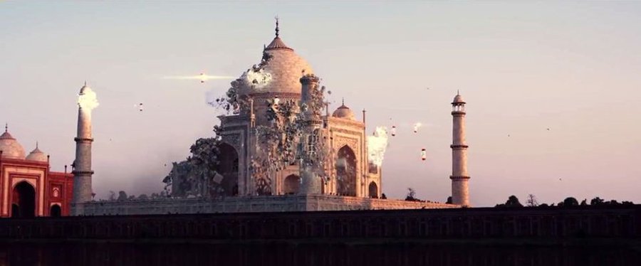 Taj Mahal destroyed in a movie