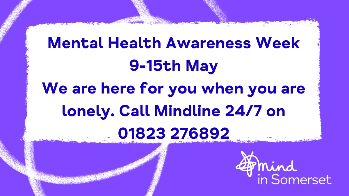 This week is #MentalHealthAwarenessWeek. This years theme is loneliness. 1 in 4 adults feel lonely. There’s no single cause and there’s no one solution. The longer we feel lonely, the more risk to our mental health. #MHAW #MentalHealthAwarenessWeek #MentalHealth