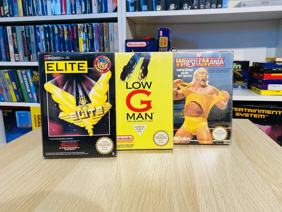 CollectorVault's tweet photo. Day 2 of adding #nes games. Found a #boxvariation of #doubledragon III. Never knew Elite was released on the NES ๐ค
#gamemuseum #retrogaming #retrogames #gameroom #videogames #robocop #famicom #oldgames #castlevania #retroroom #gamecollecting #gamecollection https://t.co/bMyD8cIi3G