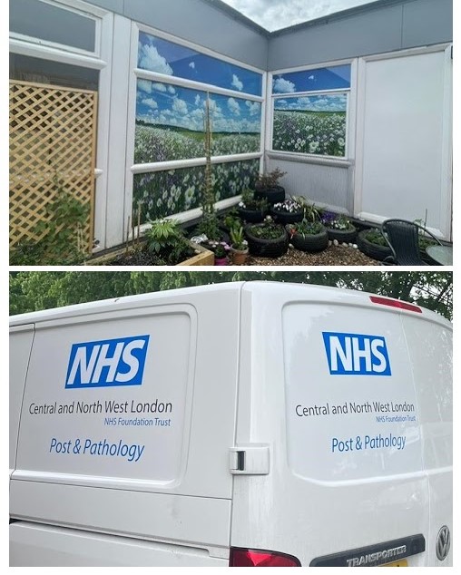 We have recently supplied and installed window graphics for the NHS memorial area, we also completed a fleet of vans. <a href="/NHSuk/">NHS</a> <a href="/NHSEnglandLDN/">NHS London</a> <a href="/Metamarkuk/">Metamark</a> #graphics #NHS #memorial