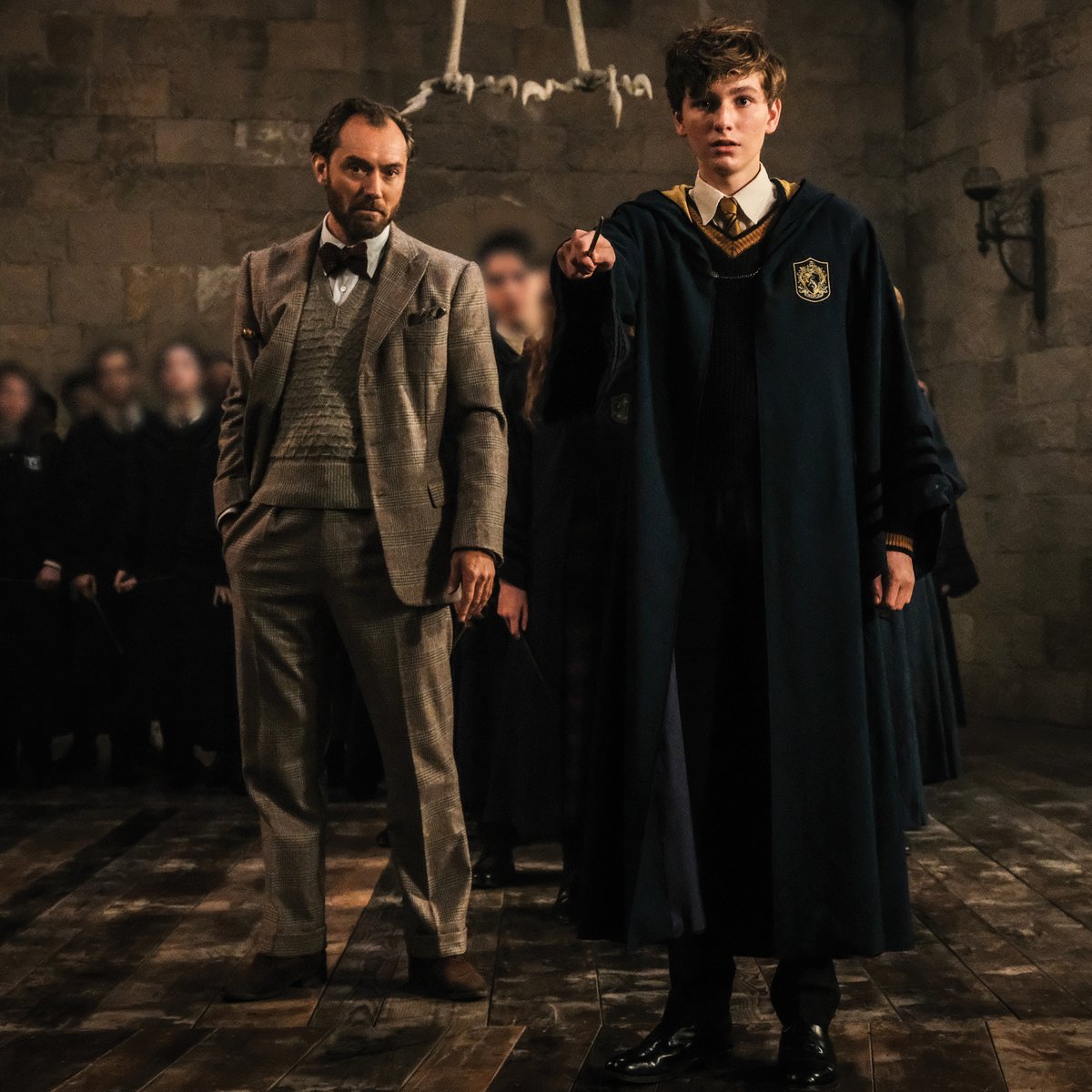 wizardingworld's tweet photo. Newt and Dumbledore go waaaaay back 🤝 Which Defence Against the Dark Arts teacher would you most like to learn from? https://t.co/9KF4UmGr6T