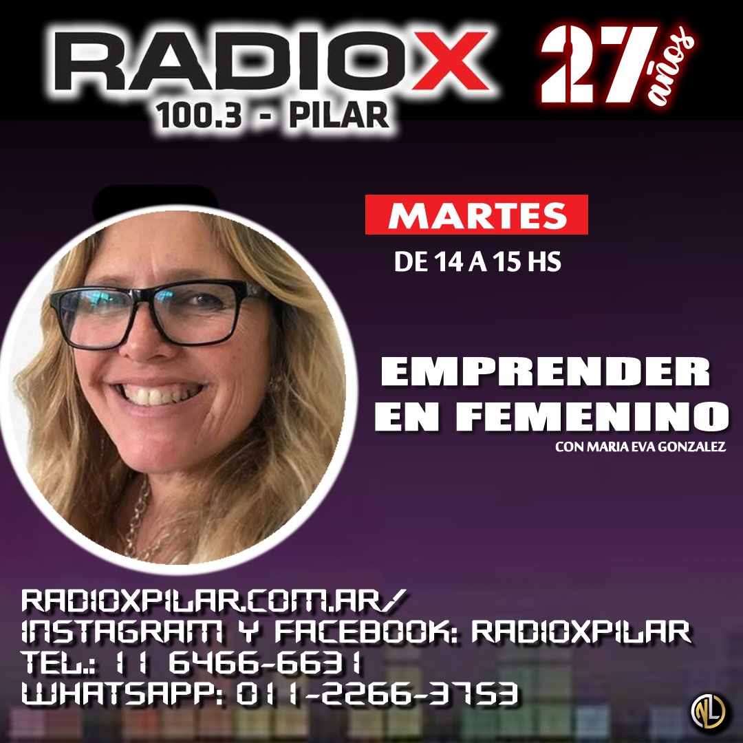 RadioXPilar's tweet photo. 🔴 AHORA #enelAIRE hasta las 15 hs, @EmprenderFem con @vitapilar 📲 https://t.co/ylbvyTgVm1 🖥️ https://t.co/4c9iL34Ot9