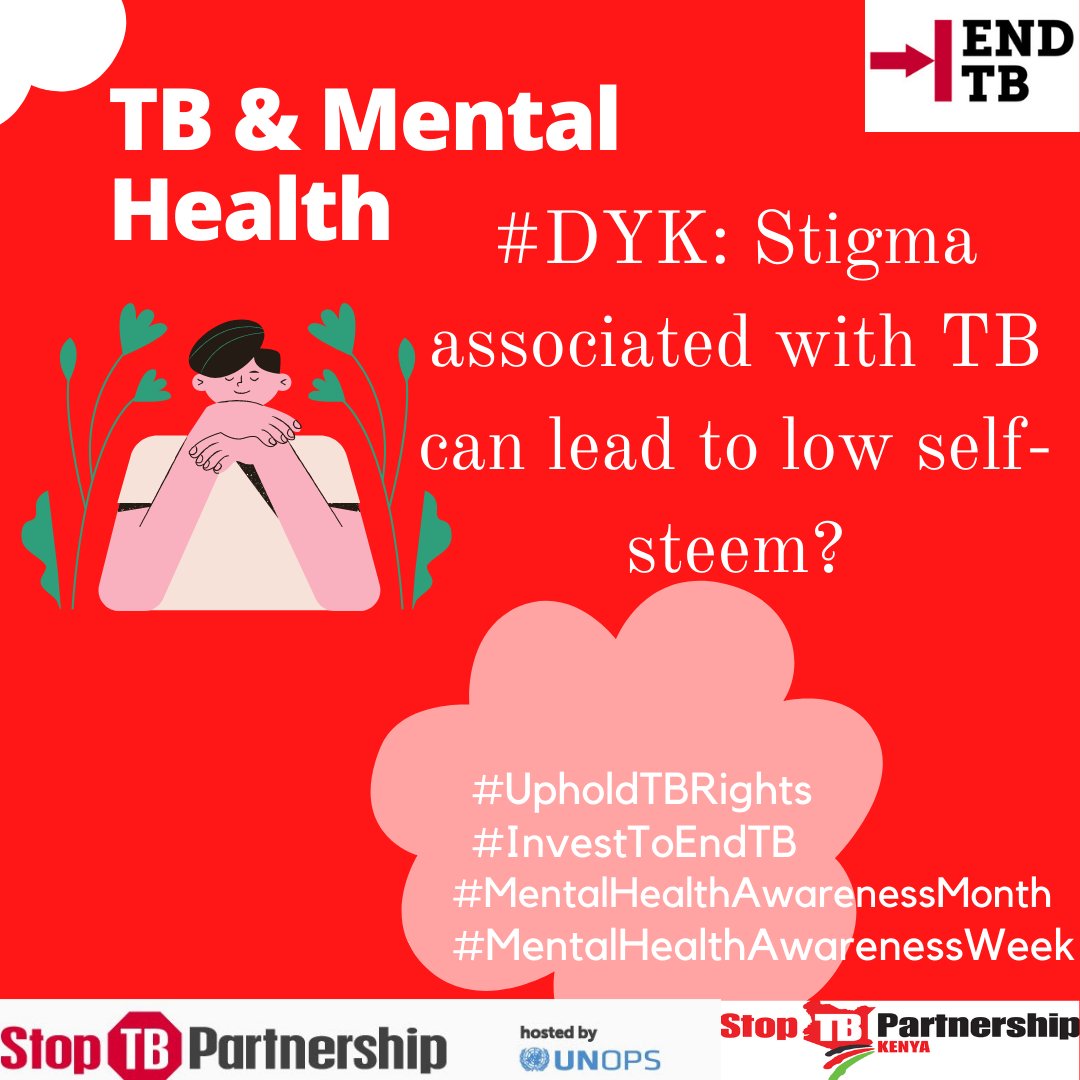 StopTBKe's tweet photo. Stigma associated with TB can have an impact on a patients #mentalhealth .We should treat TB patients with love and care and #StopTBStigma
#InvestToEndTB
#UpholdTBRights
#EndTB
#FightForWhatCounts
#MentalHealthAwarenessWeek
#MentalHealthAwarenessMonth
#MentalHealthAwareness https://t.co/Rr3AHiNR39