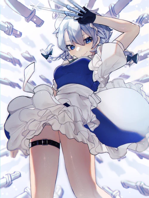 お気に入りの咲夜さん再掲
#メイドの日 