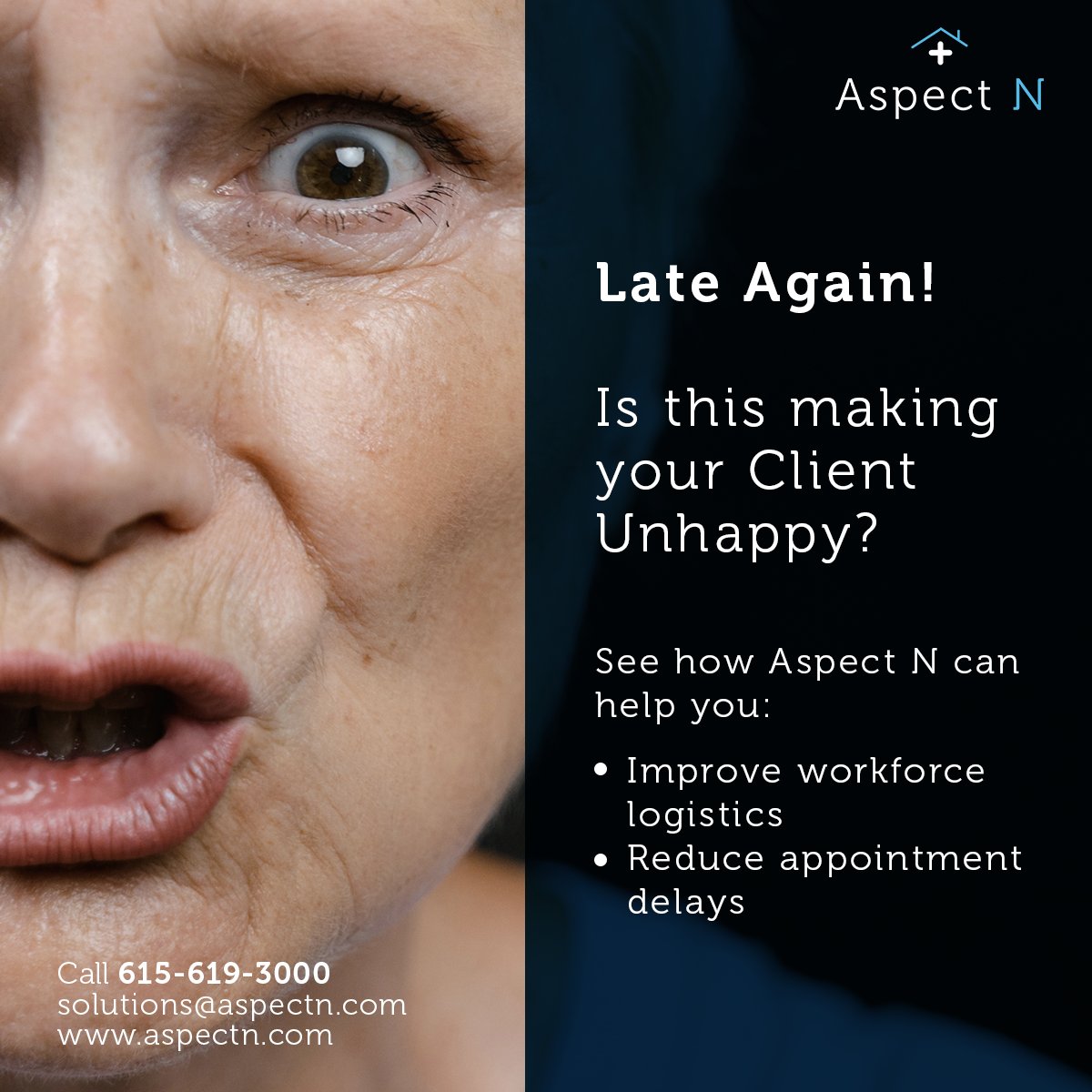 #Aspect N’s #healthcare software helps streamline workflow and reduce delays thus improving patient experience.

(615) 619-3000
aspectn.com
solutions@AspectN.com

#bundlen #doc #nurse #doctors #nurses #nursing #efficiency #hospice #reducedelay #streamlineworkflow