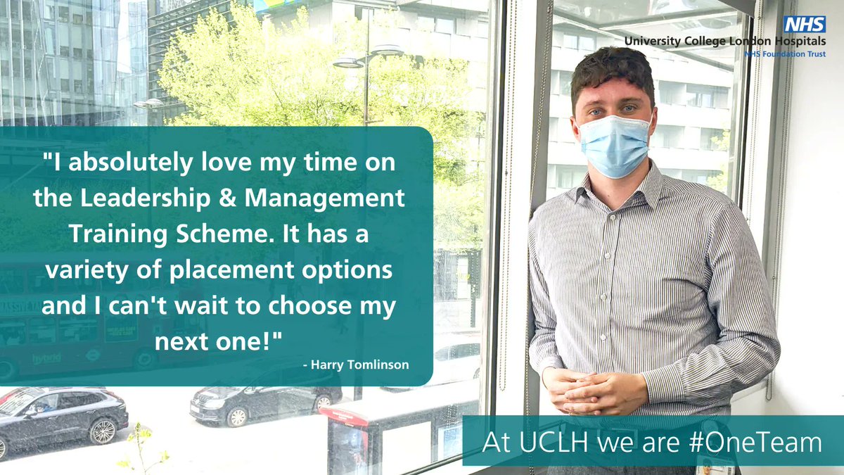 Do you want to a real difference to our healthcare services? Want to develop skills such as project &amp; financial management, service improvement, managing teams, leadership &amp; change management? Our training scheme could be for you: buff.ly/3FAzPt9

#NHSCareers #UCLHJobs