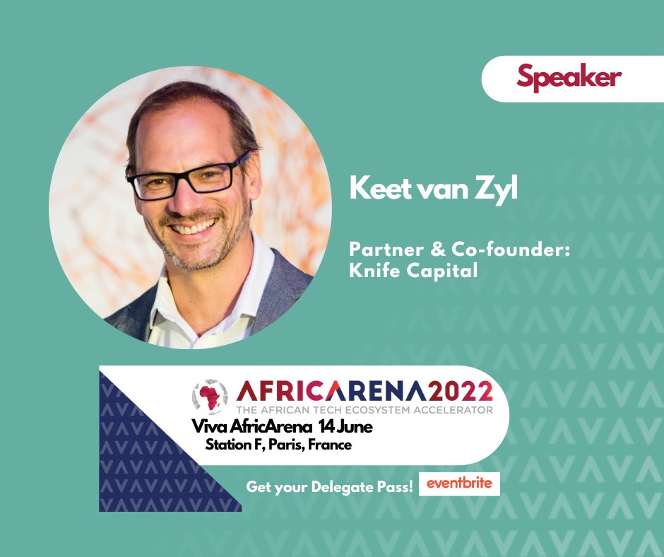 Speaker Announcement!

We are excited to have <a href="/KeetvZ/">Keet van Zyl</a>, as a speaker at the Viva @AfricArena Event on 14 June at <a href="/joinstationf/">STATION F</a>, in Paris, France. 

Super Early Bird Tickets - bit.ly/3ONZSBp

Startups can apply HERE- bit.ly/3ynUJdu

#AfricArena2022 #VivaAfricArena
