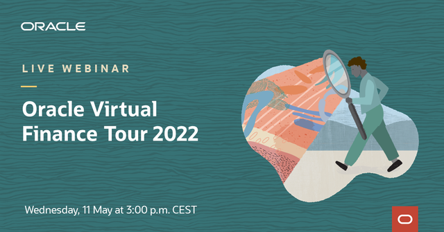 KimmoKarppi's tweet photo. Join @OracleCloudERP on May 11th for the Virtual Finance Tour 2022 and hear all about great customer stories and the latest updates on #Cloud #EPM ! https://t.co/KpdAbouQYQ https://t.co/KXTgXOZ4ye