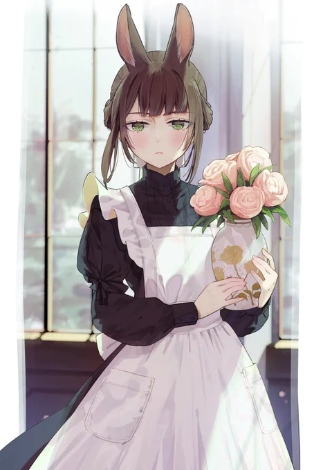 #メイドの日 
うさ耳ジトメイド 