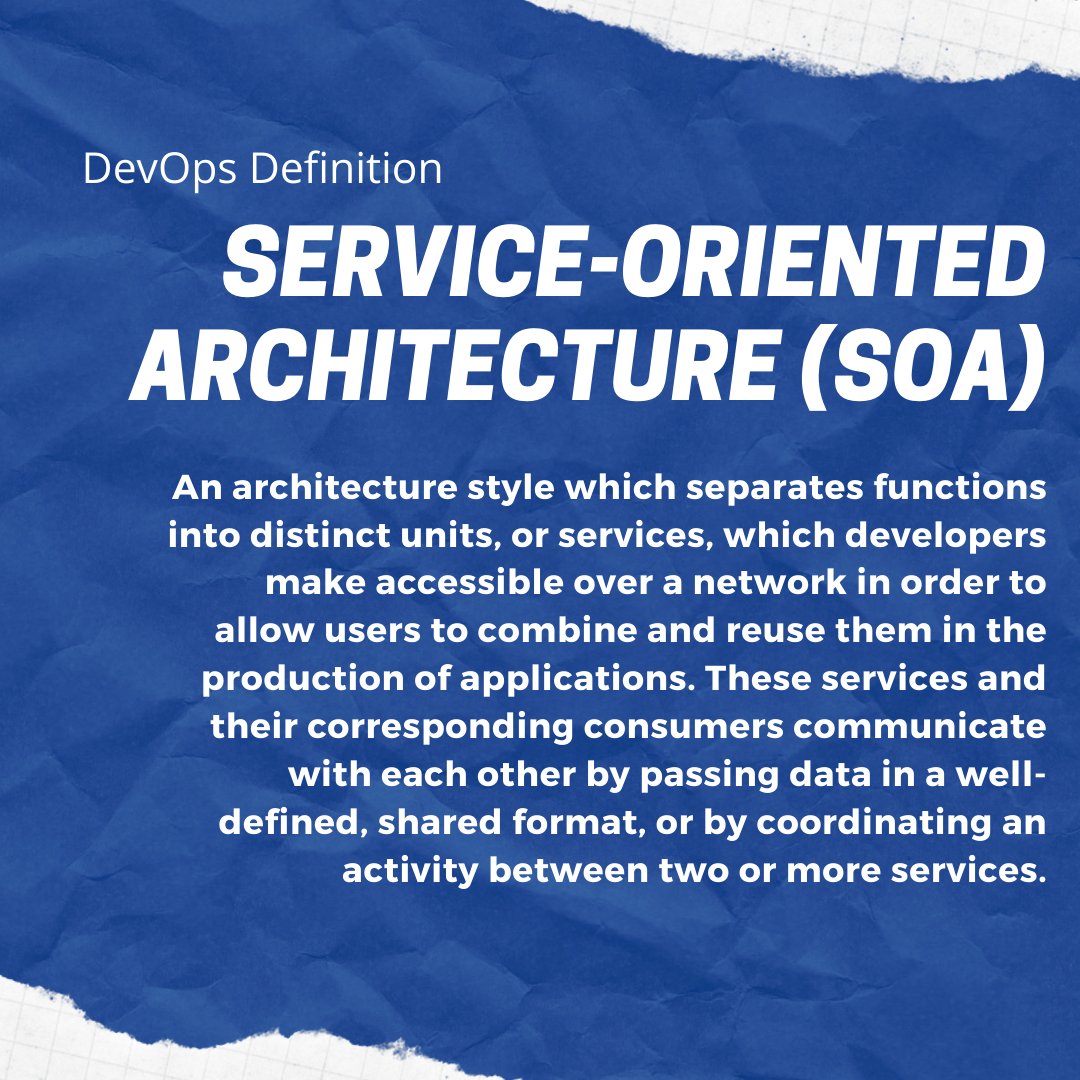 ThoughtRockers's tweet image. DevOps Definition

#DevOps #ServiceOrientedArchitecture