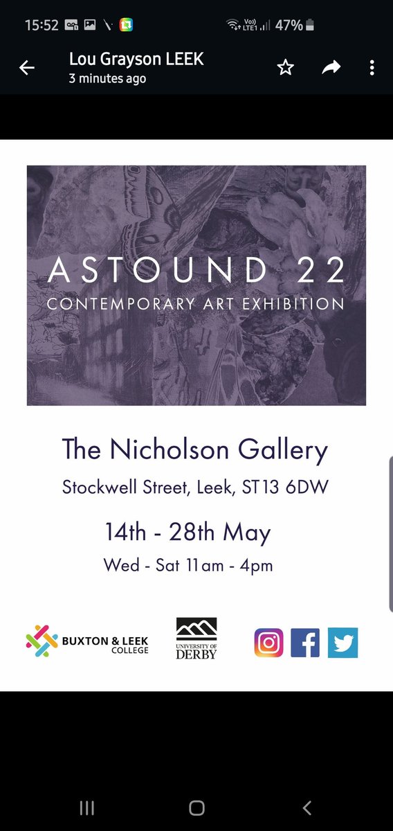 Final prep by f/degree students at Leek School Art for Astound22 contemporary #art show opening Sat 14 May at Nicholson Gallery #leek <a href="/LeekNubNews/">Leek Nub News</a> <a href="/Visit_N_Staffs/">Visit North Staffordshire</a>  <a href="/StaffsTourism/">Staffordshire Moorlands Tourism</a> 
<a href="/LeekNews/">Leek Post & Times</a>