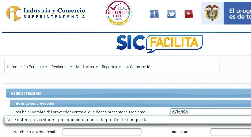 Cony843's tweet photo. @sicsuper Con cuál nombre comercial encuentro a Avianca para radicar el reclamo https://t.co/NBls9jRiUB