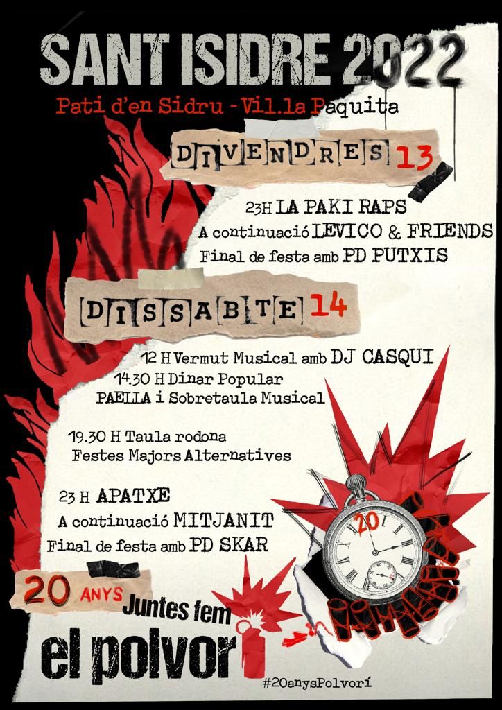 Aquest dissabte torno a #Cardedeu a punxar!!! Sant Isidre 2022 ja és aquí!!! La gent del <a href="/PolvoriCardedeu/">El Polvorí Cardedeu</a> organitzen un bon Sarau!!! Faré doblet 1r amb la meva tribu #Apatxe i després de la #Mitjanit, anirem #ASkar!!! Ganes màximes!!! Ens veiem a Cardedeu!!!