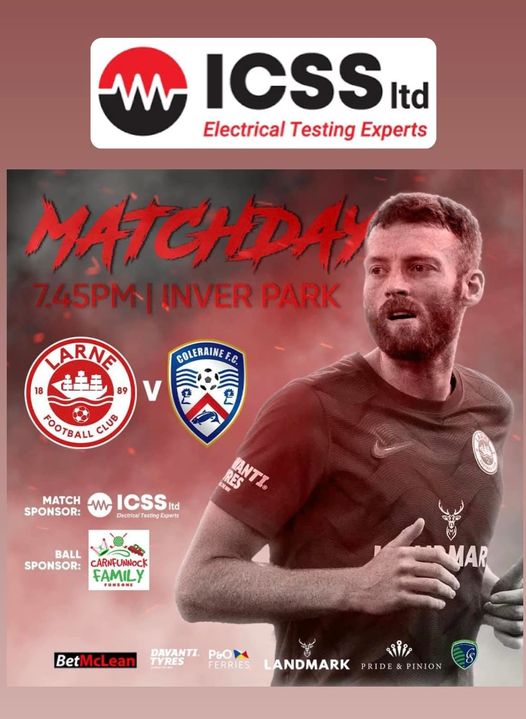ICSSLarneLtd's tweet photo. We are proudly sponsoring tonight’s match for the European play-off semi-final 🤩⚽️
Come and join us in supporting the Inver Reds at our home town, your support matters ❤️🤍
#WeAreLarne #BeTheDifference https://t.co/fIRMUW7Yr2