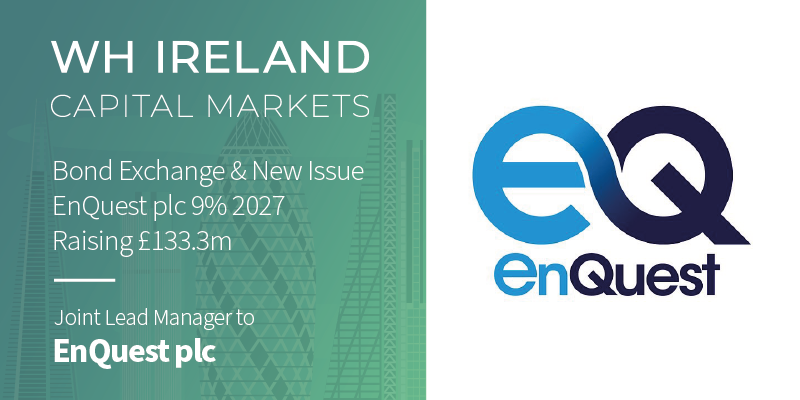 WHIrelandCB's tweet photo. We are pleased to announce the establishment of a new Debt Capital Markets business and our first DCM transaction, an exchange of the EnQuest plc 7% sterling bond due in 2023 to a new 9% sterling bond due in October 2027. Learn more: https://t.co/sHHok7MwVA https://t.co/N8hFbkeTTE