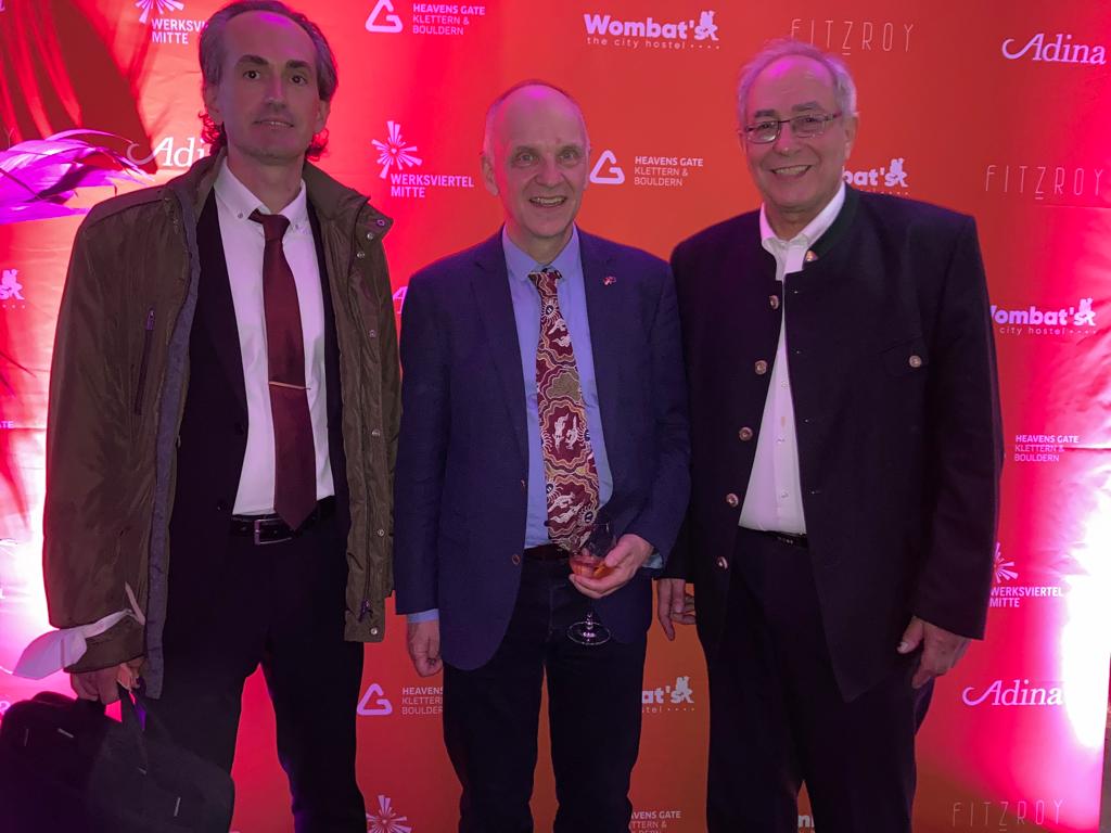 Our #Munich board members <a href="/EberhardGoihl/">Eberhard Goihl</a>, <a href="/RobHarrison_EU/">Rob Harrison</a>
and Dalibor Vukadin were pleased to be at the official opening reception of our #corporatemember <a href="/adinahotels/">Adina Hotels</a> at Werksviertel Munich last week. Congrats!