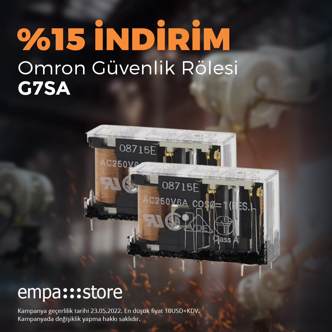 G7SA-3A1B 24DC Güvenlik Rölesi %15 İndirim İle Empastore'da. 

Ürünü incelemek için: empastore.com/g7sa-3a1b-24dc…