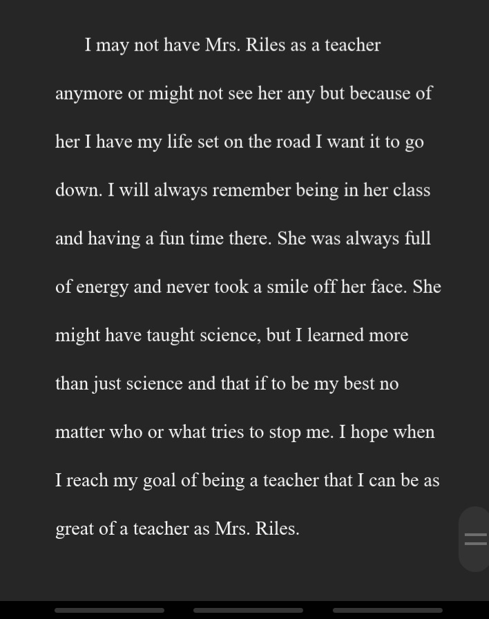 We all have that special teacher that made an impact on us. Found this letter I wrote on January 17, 2011❤️ I hope I am becoming atleast half the teacher she is. 
#Adventuresofamathteacher
#Taughtmorethanscience