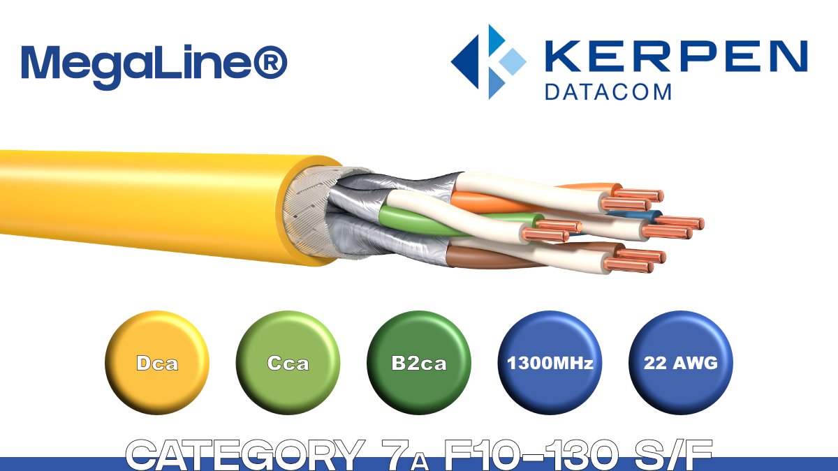 DaroConnect's tweet photo. Looking for a high-performance Cat 7a cable? @DaroConnect can provide Kerpen Datacom's MegaLine® Cat 7a cable.
RoHS, REACH and CPR compliant ✅
Check our website 👉https://t.co/To7DjCBoPf for more info
#daroconnectivity #megaline #cat7a #datacable #structuredcabling #darogroup https://t.co/fJ5rw80tPW