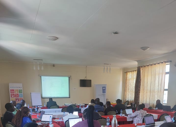 Val_Munyeti's tweet photo. Day 2 of training of West Pokot County Officials on #HazardMapping using GIS. This will be critical in the design, integration and implementation of Disaster Risk Reduction projects.@UNDPKenya @mmashologu1 @RCMRD_  @mathekafk @sharonsergon1 @k_kimutai https://t.co/LtBEw5uM4Z