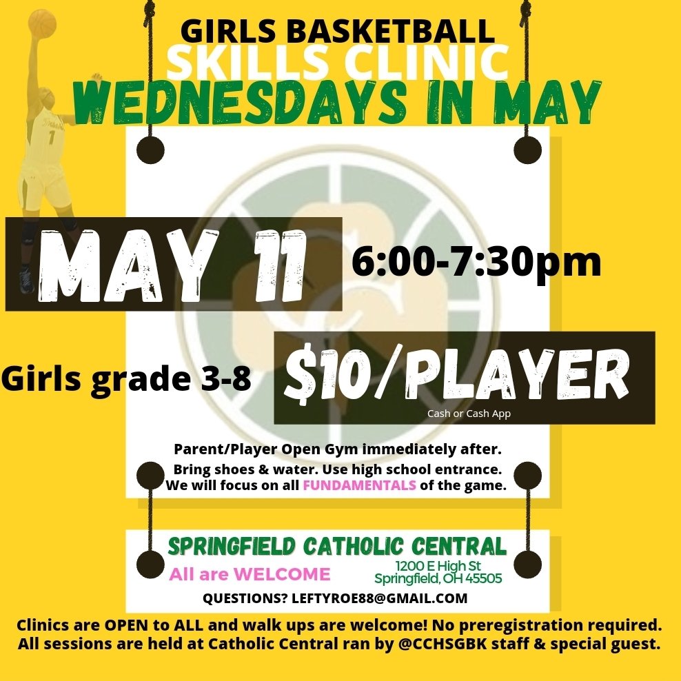 CoachRoe22's tweet photo. TOMORROW..SESSION 2!
DUB DAYS IN MAY!! See you there!
High School ladies WELCOME!
OHSAA rules apply!
#GetBETTER #skillDEVELOPMENT #outWORKtheWORKERS https://t.co/2lpRSbG0TR