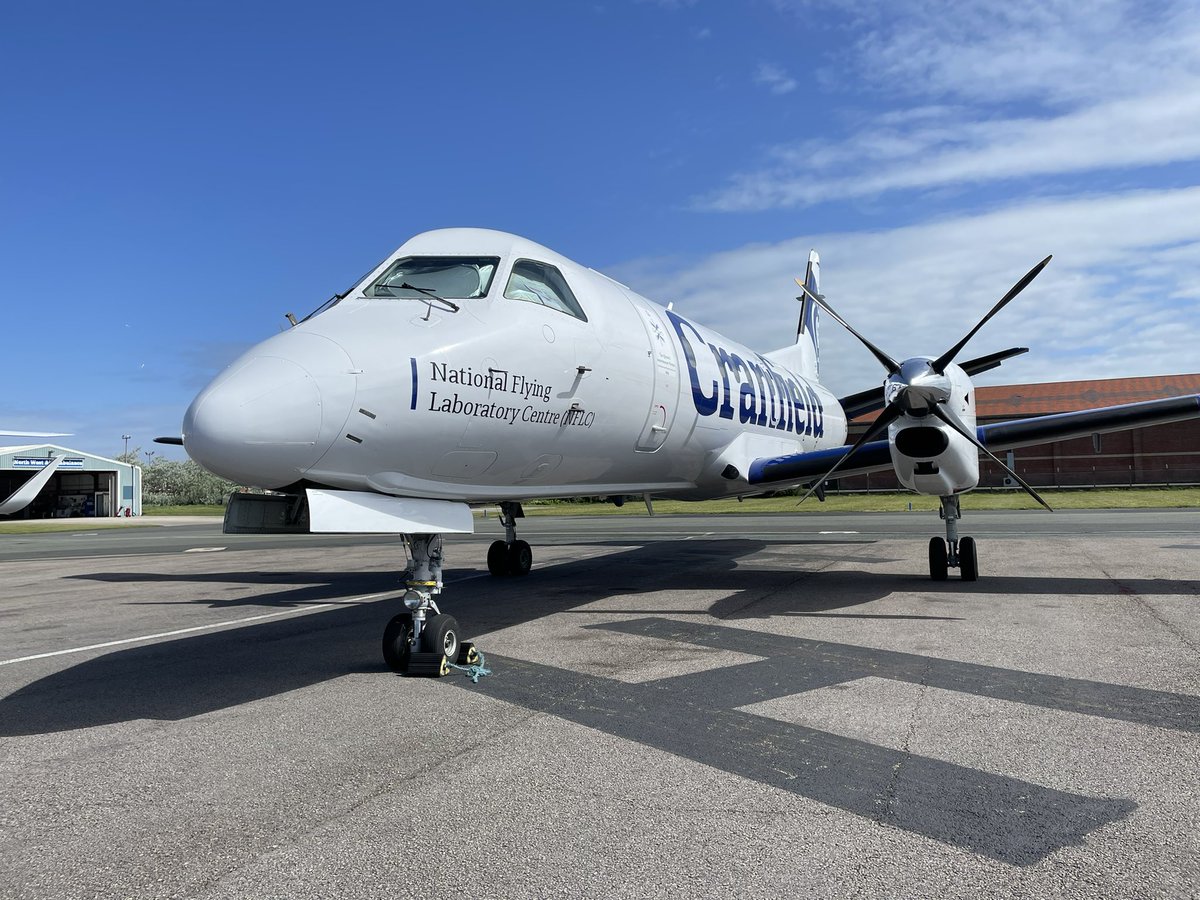 hangar3BLK's tweet photo. Great to have back with us this week Cranfield University's SAAB 340 and crew along with over 200 university students #hangar3 #blackpoolairport #aviationservices #cranfielduniversity #saab340 https://t.co/IRU9QMvwAj