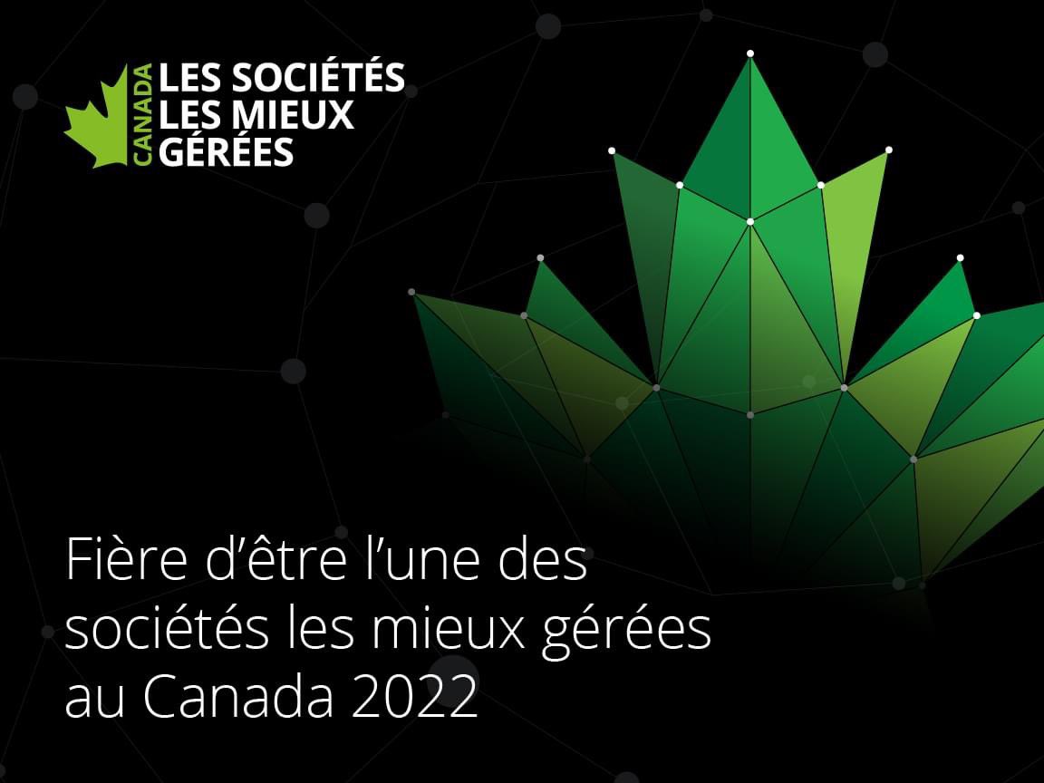 LogistikUnicorp's tweet photo. Nous sommes emballés de vous annoncer que Logistik Unicorp est une lauréate de 2022 du concours des Sociétés les mieux gérées au Canada! Cette reconnaissance prestigieuse marque une année de forte croissance remplie de succès. https://t.co/Wh2YZihm1i