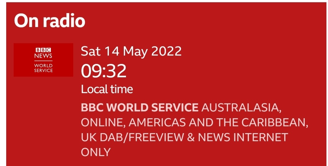 SwitchSportsUK's tweet photo. Many thanks to @bbcworldservice for interviewing our COACHES/VOLUNTEERS &amp; YOUNG PEOPLE.
Listen on SATURDAY 14th MAY at 9:32am.
91.5 KIOS-FM
https://t.co/rqwLNuYAXk
#getyourswitchon #switchonyourhappiness https://t.co/EIb8D01zmD