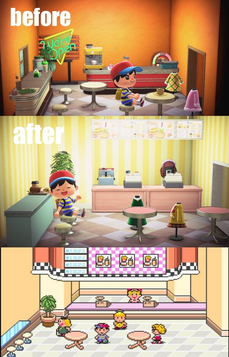 MOTHER島】 ネスの家のバーガーショップ部屋をリニューアルしてみまし