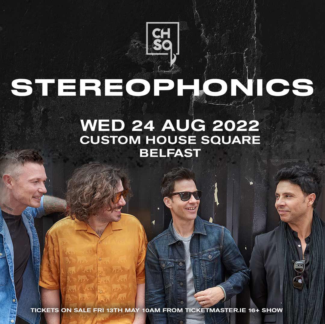 stereophonics's tweet photo. Pleased to announce that we will be performing at @CHSqBelfast on Wednesday 24th August! Tickets go on sale on Friday 13th May @ 10am using this link 🎫 https://t.co/J16kvhyvgV
See you there! 🎸☀️ https://t.co/HQI3cTFrbT