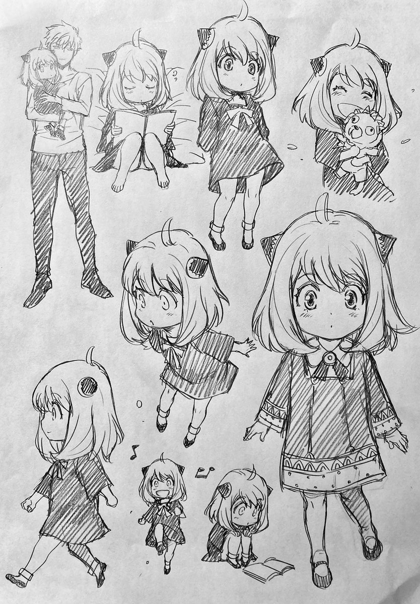ラフ描き、スパイファミリー、アーニャ

アーニャかわええ💕 