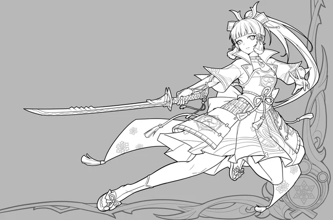 Kamisato Ayaka #genshin #genshinimpact https://t.co/vollvMBJyh 