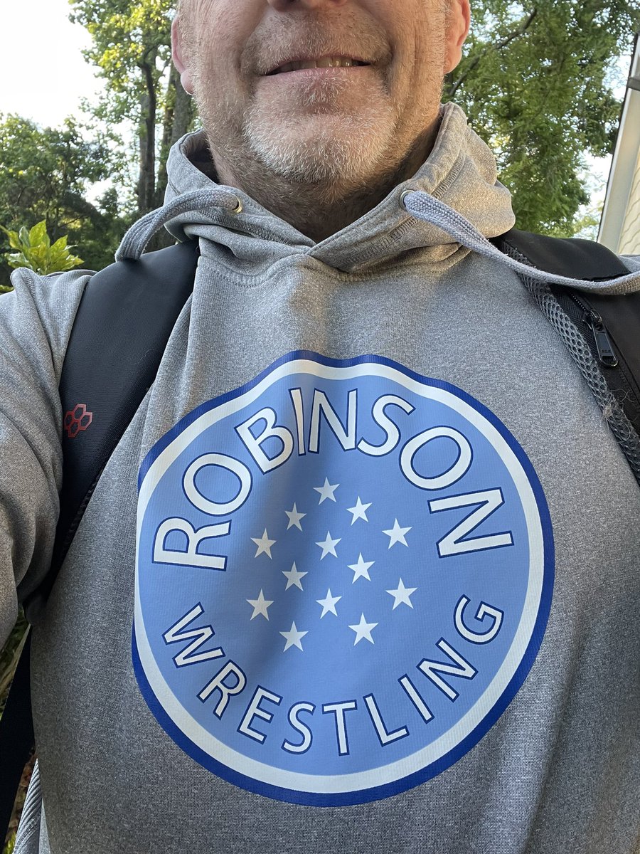 Day 10 #WrestlingShirtADayinMay James W Robinson Jr was a soldier and a @CMOH_Society recipient. He is our school’s namesake. This @RobinsonWRSTL sweatshirt has the MOH flag on the front!