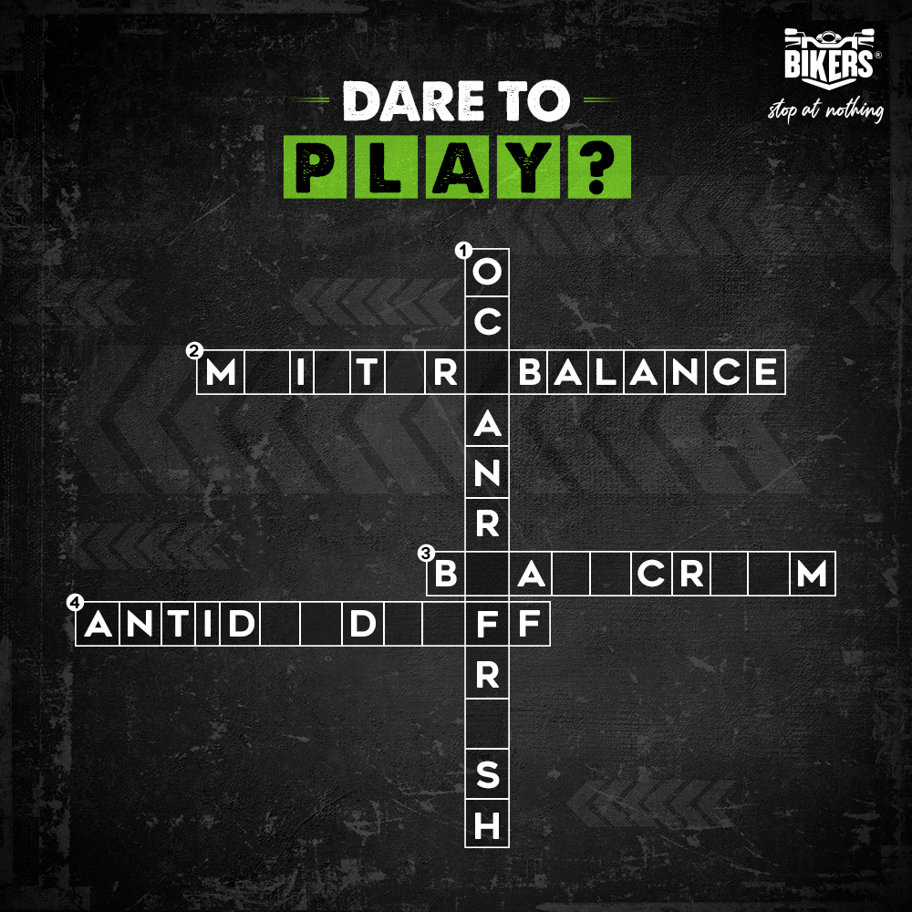 bikersformen's tweet photo. Dare to Play? 🕶️
Find at least 3 product names in the puzzle.🔍
Tag your gang and play it together! A lucky winner will stand a chance to win Biker’s gift hamper. ✌️
#BikersForMen #Bikers #StopAtNothing #BikersGroomingRangeForMen #BikersRangeOfShampoos #BikersRangeOfShowerGels https://t.co/wHqWwhrZLU
