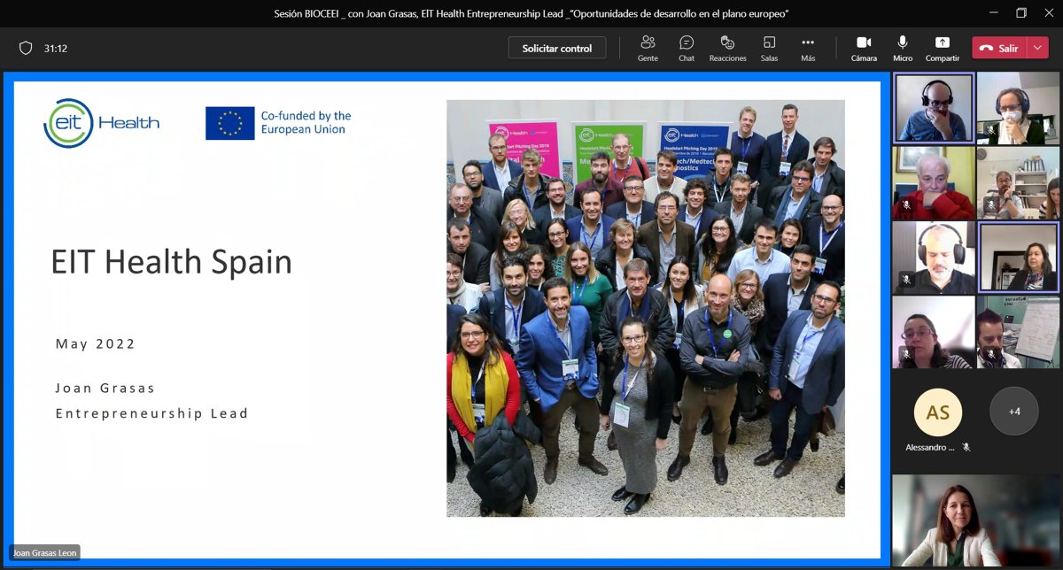 ceeiasturias's tweet photo. Esta mañana desde #CEEIAsturias, sesión online 🗣💻 de #BIOCEEI 🌱👩‍🔬: “Oportunidades de desarrollo en el plano europeo” con Joan Grasas, @EITHealth Entrepreneurship Lead.

ℹ👉 https://t.co/guC5d12PbT https://t.co/1eLuFf5NEk