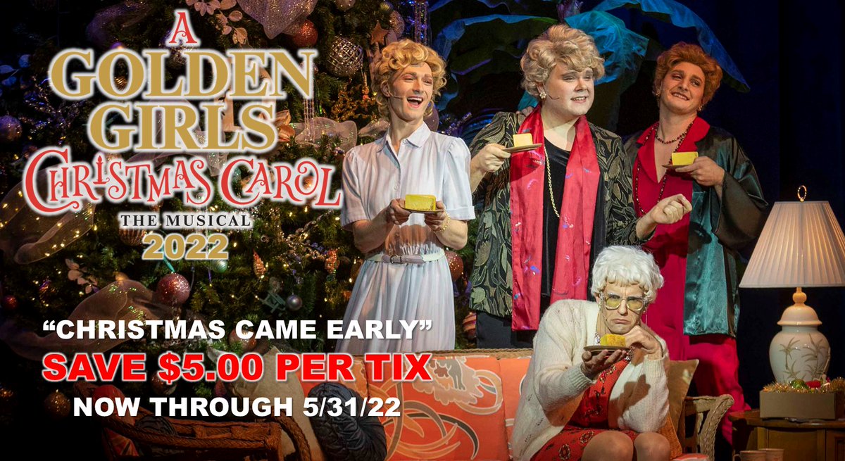 OFCCreations's tweet photo. Back by popular demand, its A Golden Girls Christmas Carol!! Show runs in December, but tickets are now available and DISCOUNTED through May 31st!
https://t.co/EnAREgMW9E
#goldengirls #achristmascarol #discount #ticketsonsale https://t.co/dZDfqafx3K