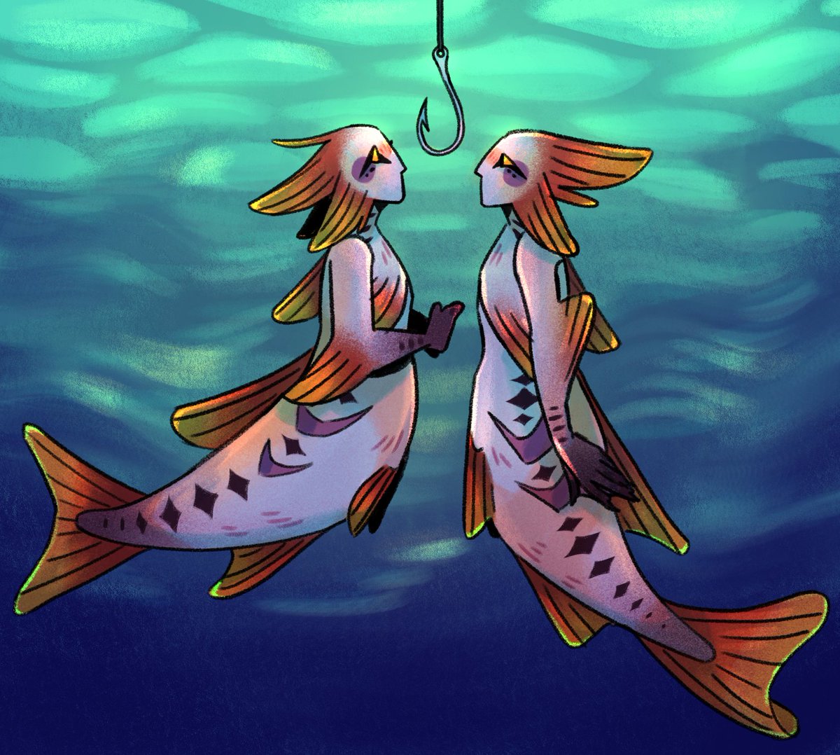 jakdavv's tweet photo. a pair of cherry barbs #mermay https://t.co/lYeiKwgycc