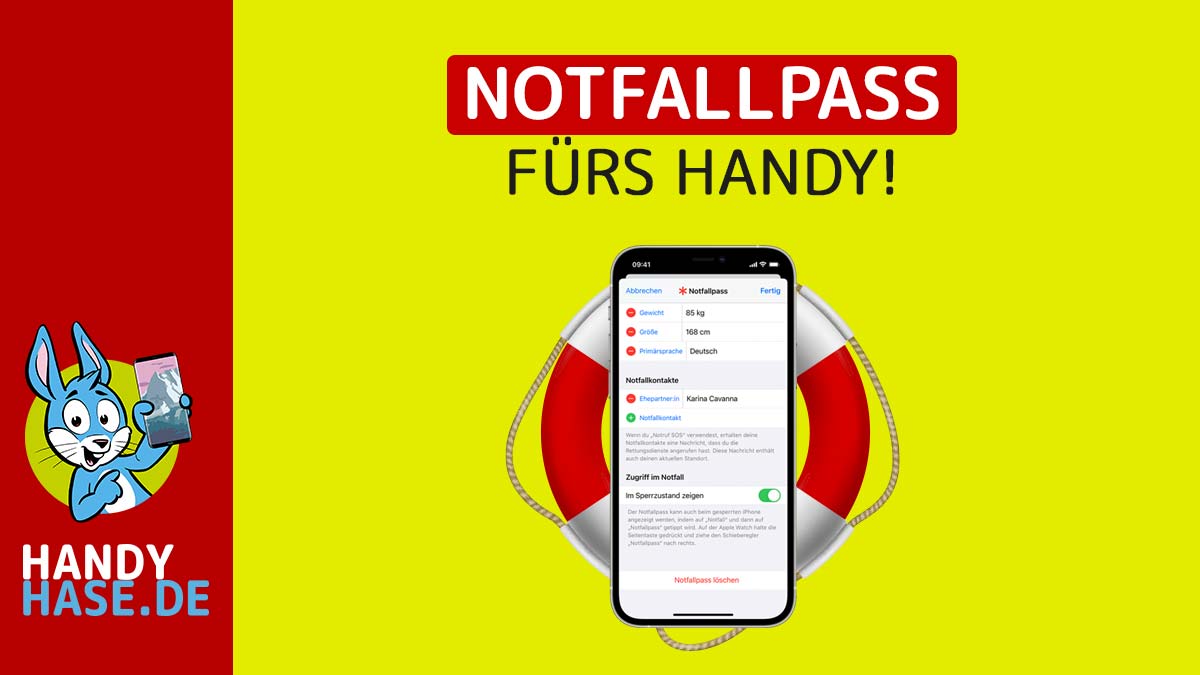 handyhase_de's tweet photo. So legst du den Notfallpass an! ✅
Jedes Smartphone hat inzwischen die SOS-Funktion, in der ihr Kontakte und wichtige Informationen zu Allergien usw. notieren könnt. So funktioniert's! 🐰📢
👉🏻 https://t.co/Hyacn5yvQn
#Handyhase #Notfallpass #SOS https://t.co/n4wD9cz2Ot